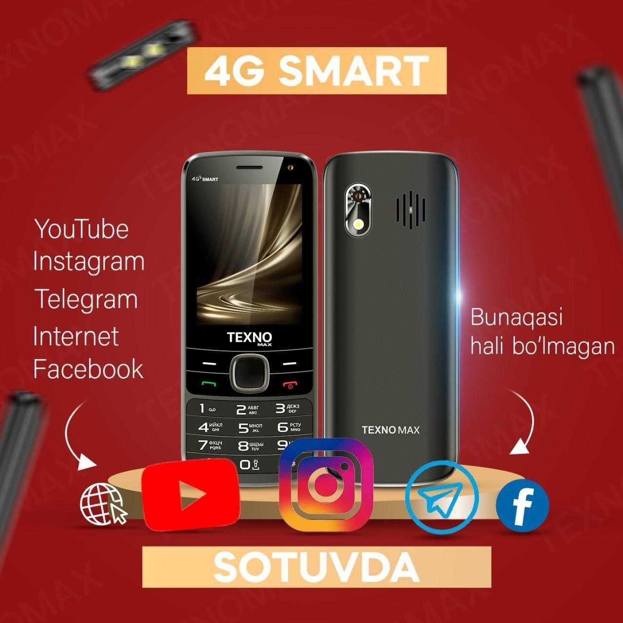 Texno Max 4G Smart (Новый+Гарантия+Скидка) New-2025! Polusensr