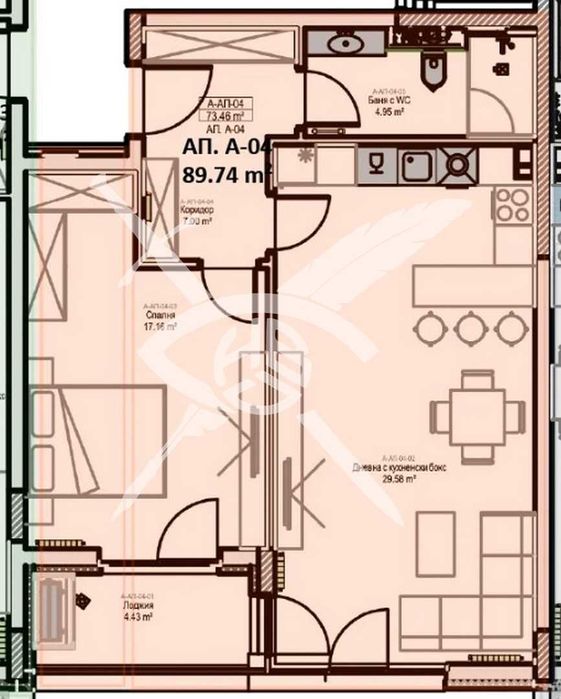 Двустаен апартамент в жк. Младост 2 № 1316- 37359