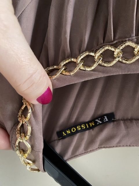 Rochie NOUĂ maxi FX Missony cafe latte M/L (42)