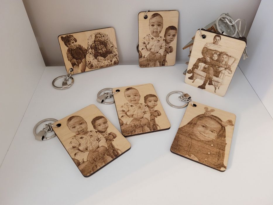 Дървен персонализиран ключодържател.Със снимка, лого или друго.