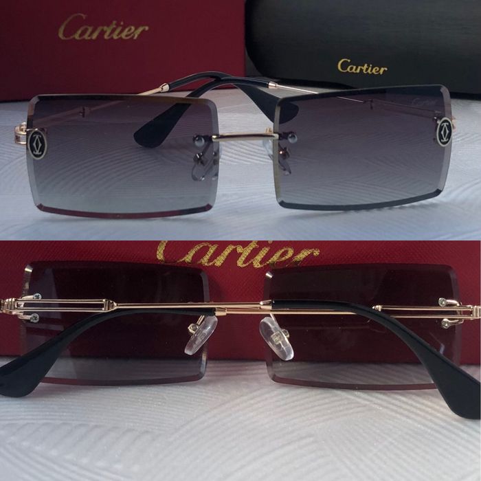 Мъжки слънчеви очила правоъгълни 3 цвята черни кафяви сини