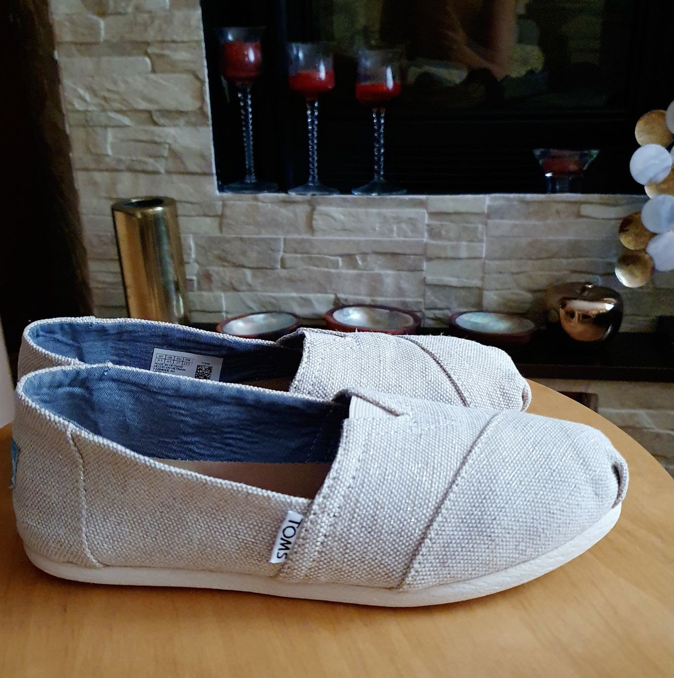 Espadrile pânză Toms , marca originală,damă,mărimea 37, bej