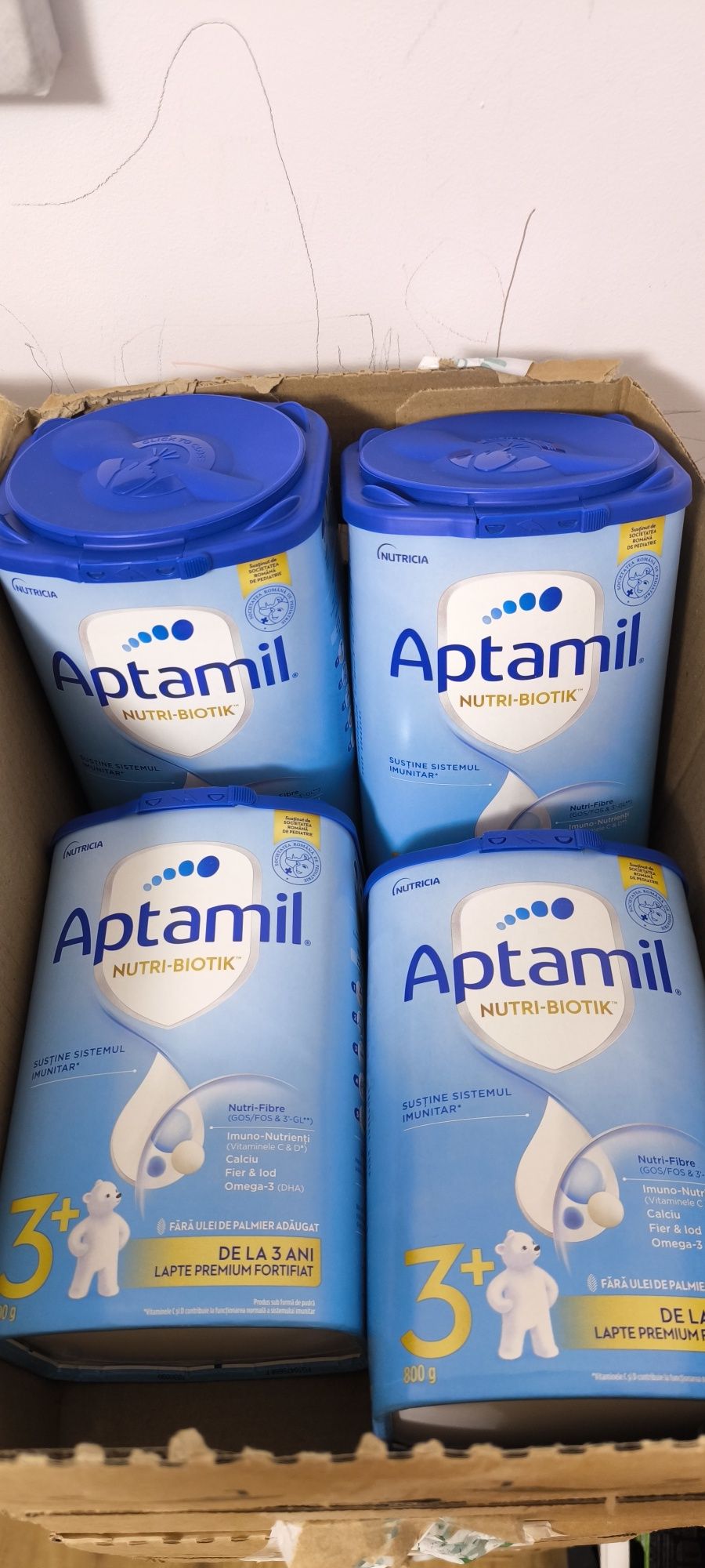 Lapte praf Aptamil 2+ și 3+