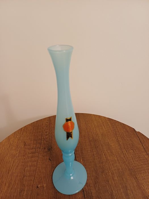 Accesoriu decorațiune vintage colectie sticla opalina Italia 1960