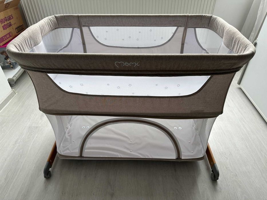 Ptatut co-sleeper 4 in 1 Smart Bed, Beige, MoMi