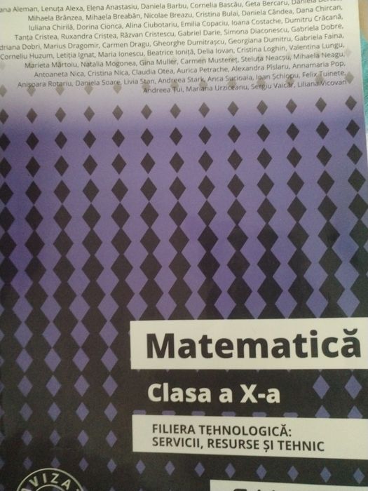 Culegere la matematică clasa a 10 a