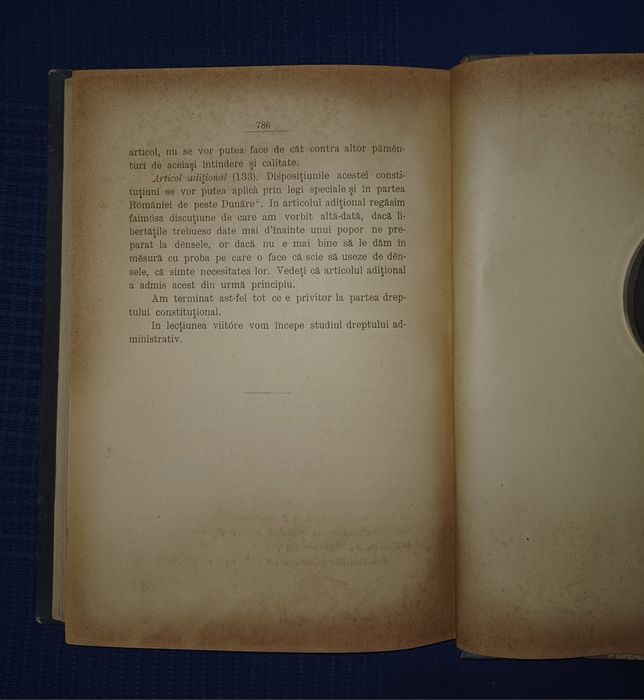Cursul de Drept Public Român an 1890
