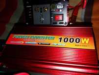 Invertor auto 12V 1000W putere pornire 2000W clesti 12V priza 220V