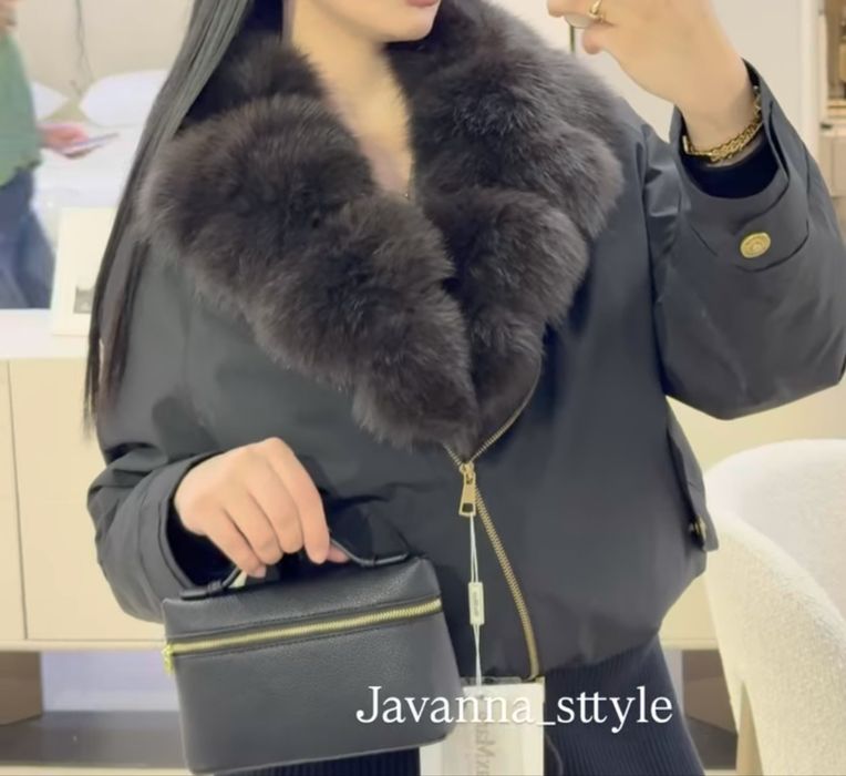 Парка с натуральным мехом