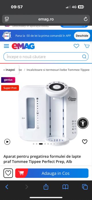 Aparat de preparare lapte praf