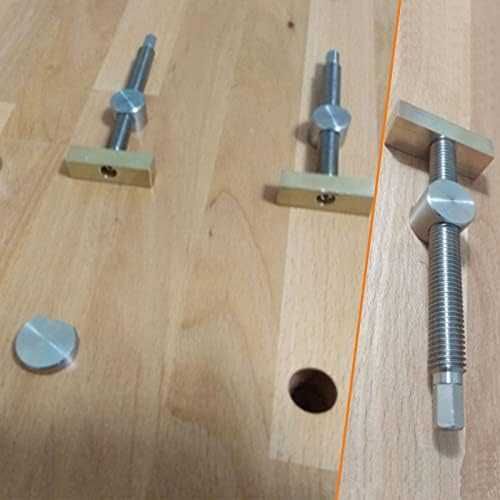 Нови Дърводелски регулируеми клипове маса 2 броя Ø20 мм стомана месинг