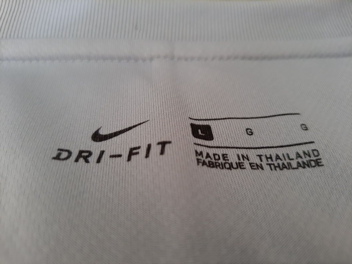 Vand tricou Nike Dri-Fit Authentic Football, Alb, L.