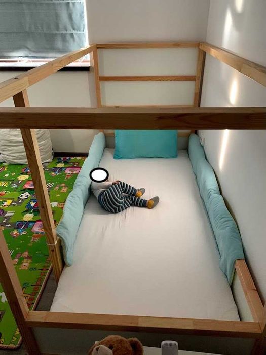Pat reversibil Kura- Ikea + Saltea 90X200