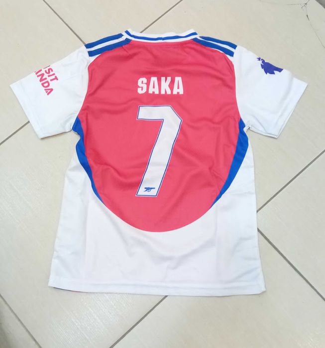 Детски спортен екип на Букайо Сака 7 с шорти SAKA Arsenal 2025 Арсенал