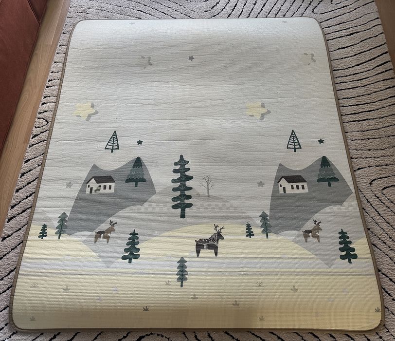 Covoraș de joacă, termoizolant, impermeabil, cu 2 fețe