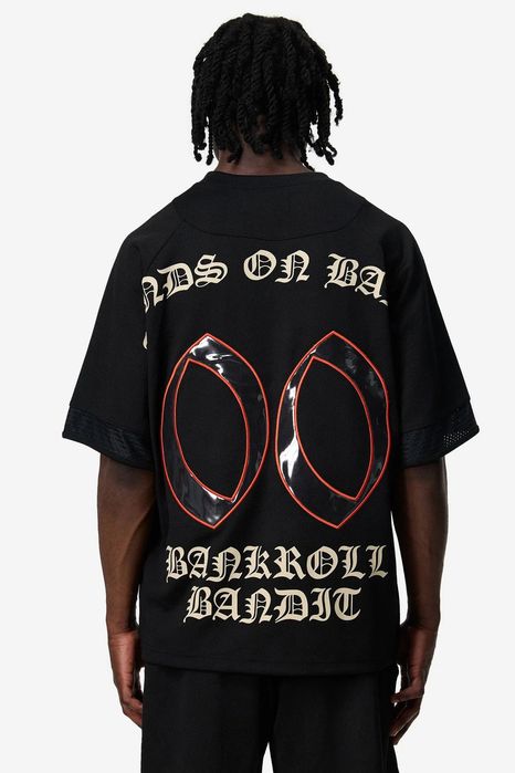 MORE MONEY mesh jersey Black
