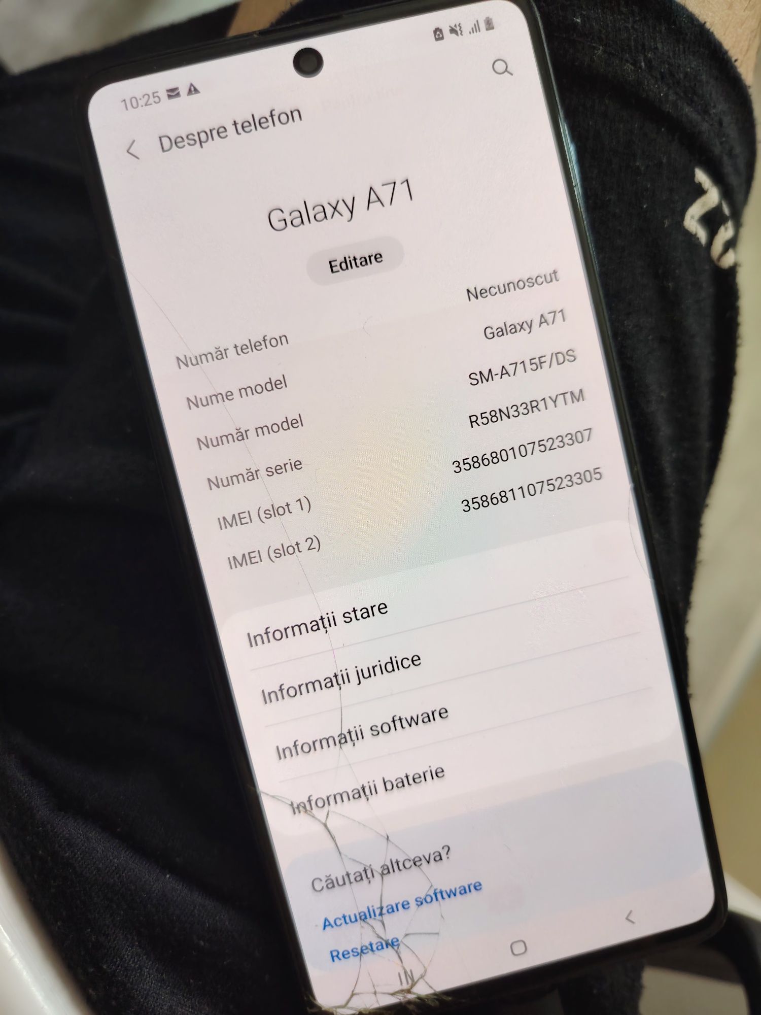 SAMSUNG A71 Display Spart Pt Piese SM-A715F