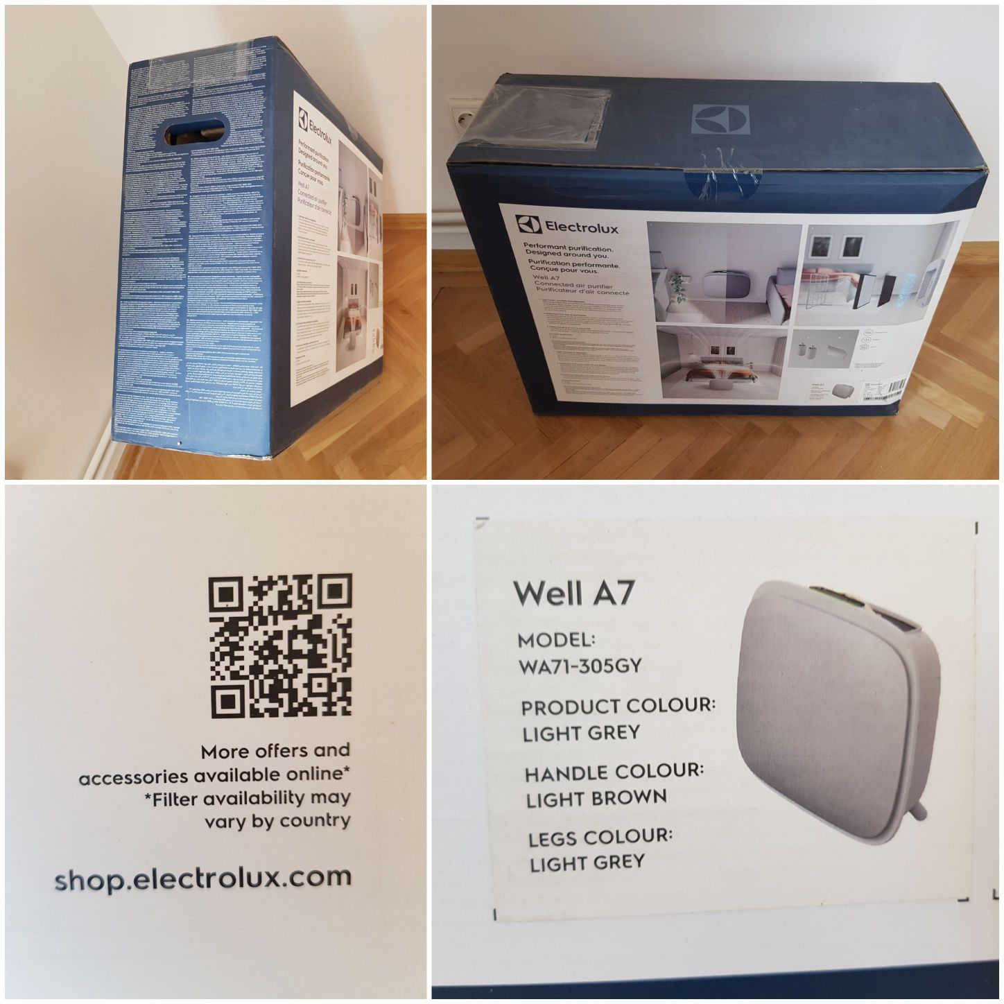 Purificator de aer Electrolux Well A7 WA71-305DG, Wi-Fi & app control