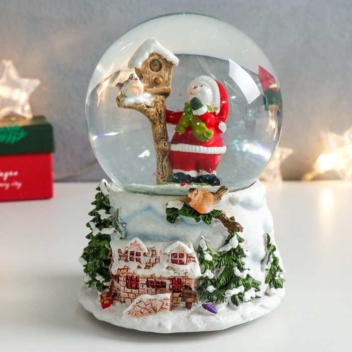 Новогодний снежный шар