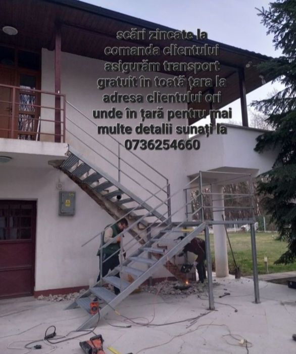 Scara metalica zincate