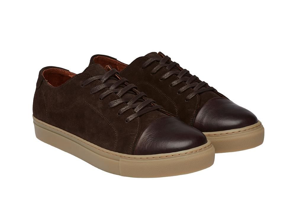 GARMENT PROJECT dark brown suede sneakers 100% piele