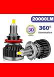 Set Leduri H1 H7 H8 H9 H11 Hb3 Hb3 CanBus Lumina 360° 25000Lm 200w 12V
