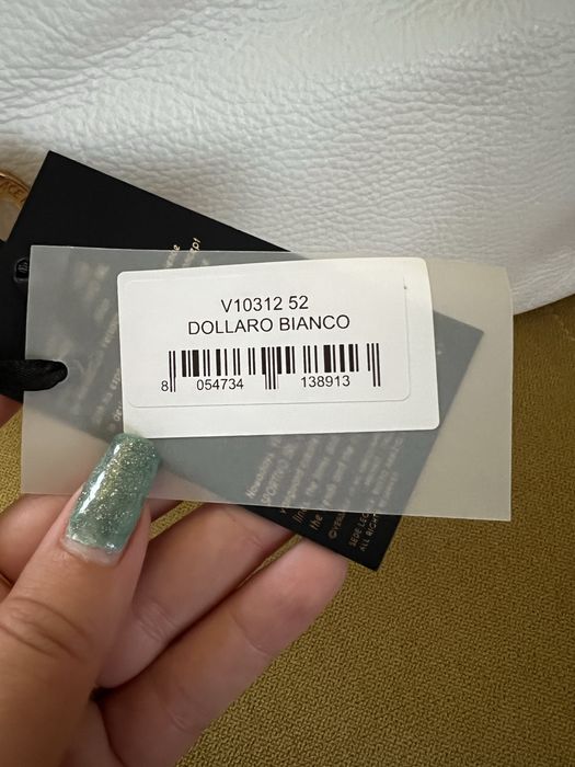 Geantă nouă Versace 19V69 Dollaro Bianco – originală, cu etichetă