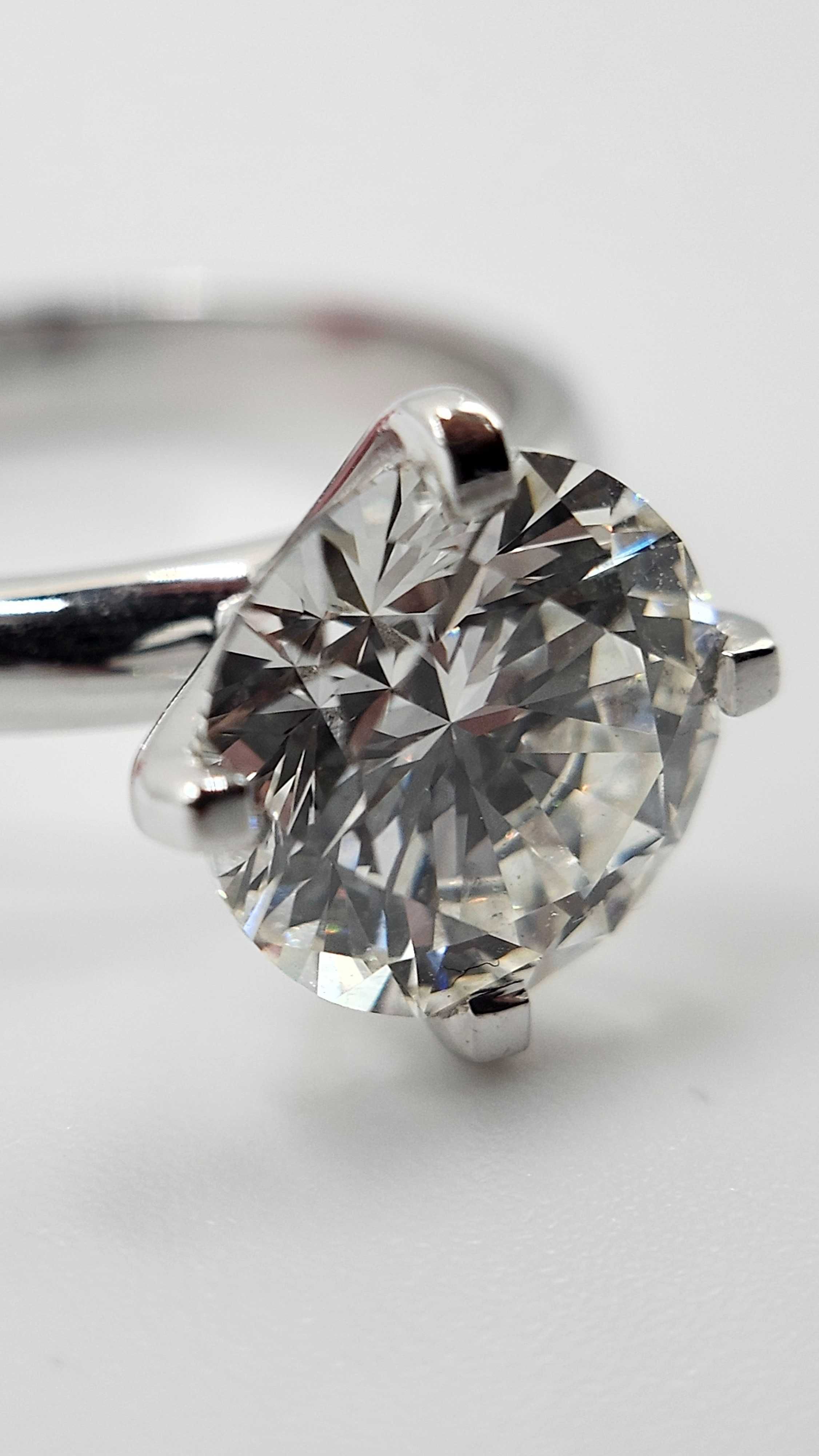 Inel de logodna aur 14k + diamant 3 ct – IGI certificat – nou