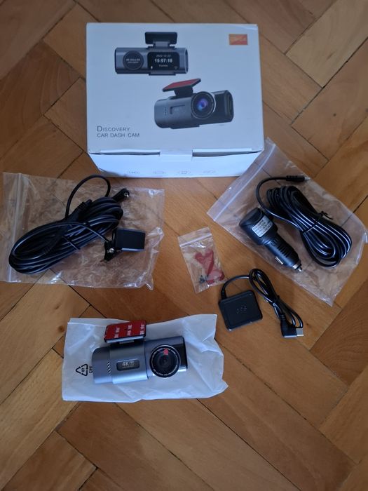 Camera de bord auto față/spate Dashcam Ultra 4K Wifi GPS