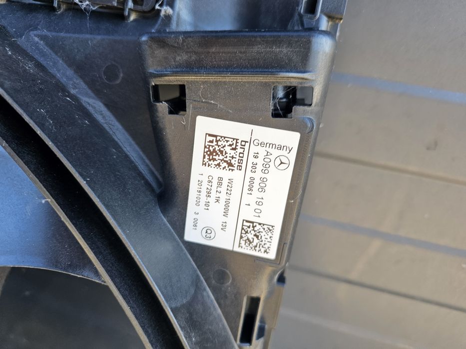Electroventilator GMV Mercedes S-class  W222 cod A0999061901
