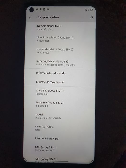 Telefon Motorola G9 Plus