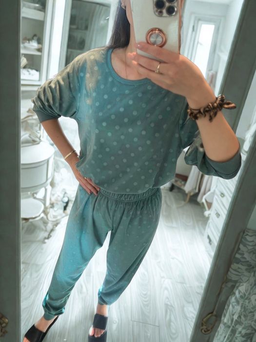 Pijama pufoasa Primark XS verde