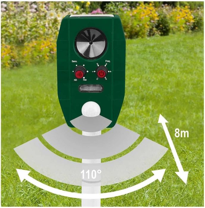 Aparat solar pentru alungat  animale Parkside cu 5 programe