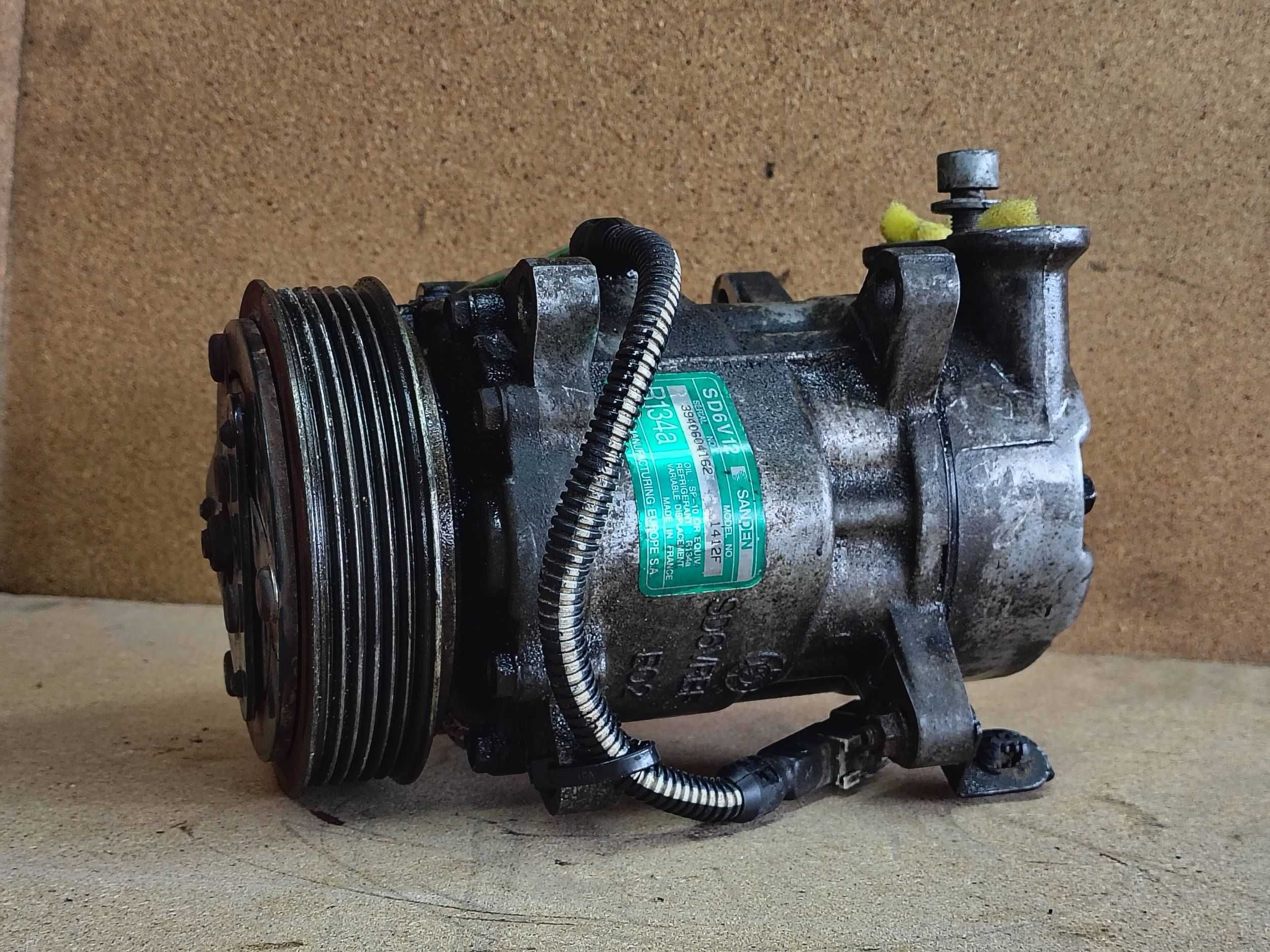 Compresor AC Peugeot 206 cod sanden SD6V12 , R134a , 1421F
