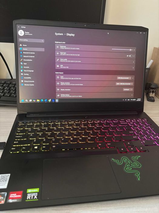 Продавам перфектен геймърски лаптоп- IdeaPad Gaming 3 15ACH6