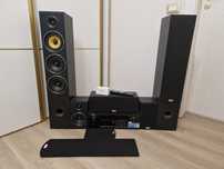 Boxe Taga Harmony 5.0 V2  550watt RMS + Receiver Denon AVR X1000 5.1
