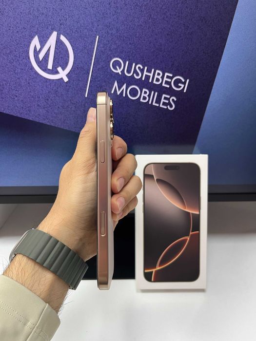 Yangidek! iPhone 16 Pro Max Desert Titan 256GB Karobka usb bor!