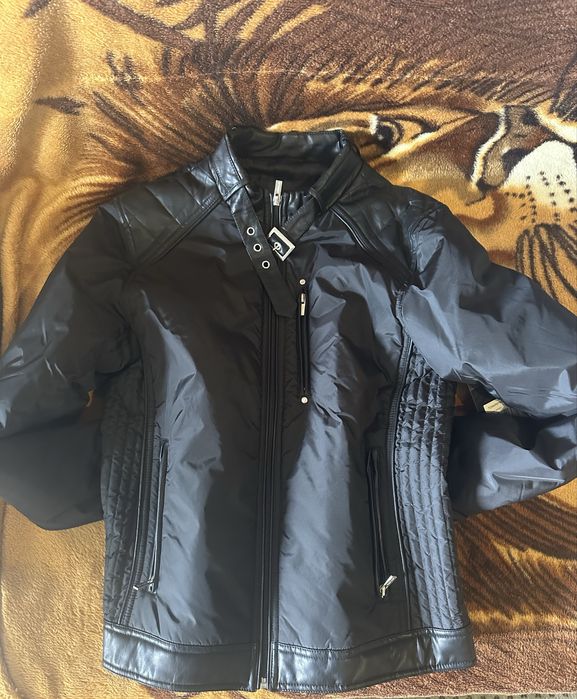 Geaca tip moto neagra