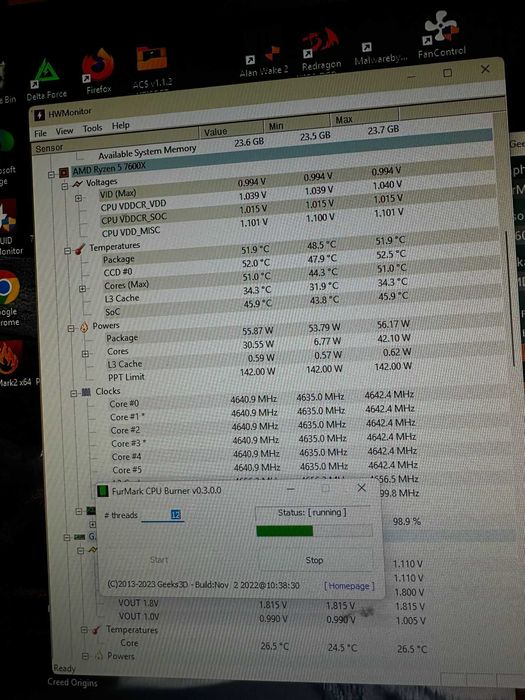 PC Gaming - Ryzen 5 7600X , RX 7900 XT , 32GB RAM