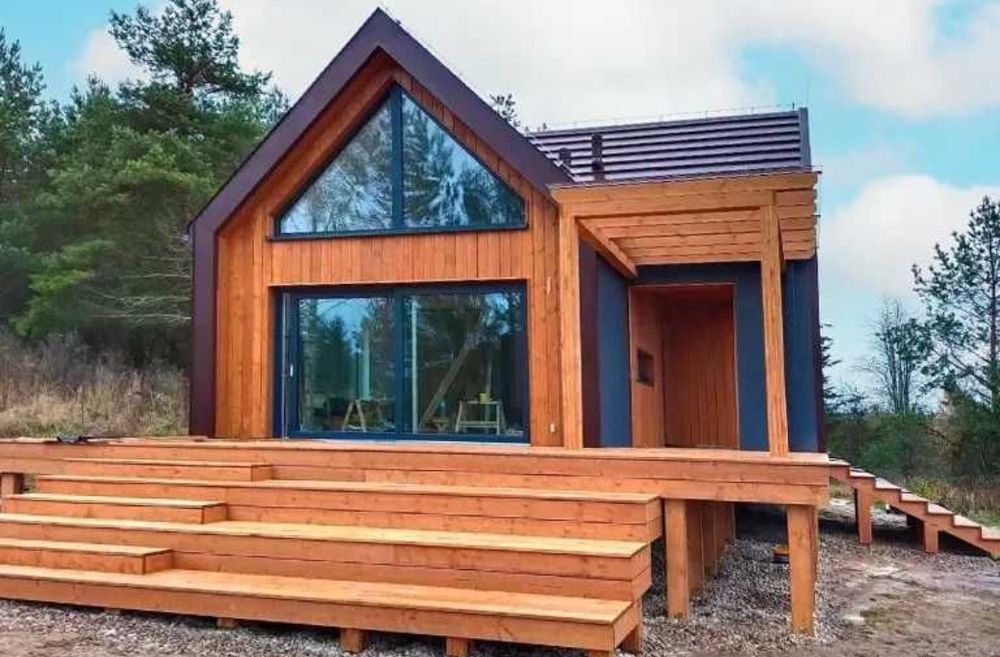 Vindem si construim case din structura de lemn si cabane stil A Frame,