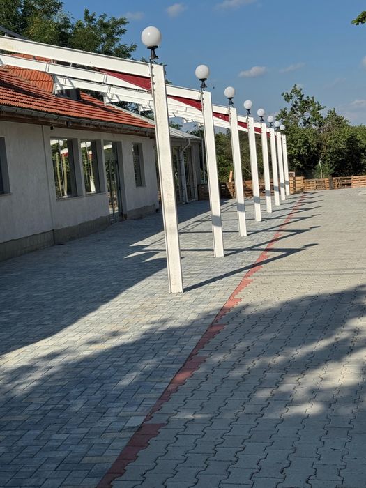 Pergole , spatii depozitare , statie itp 12m latime x20 lungime din pr