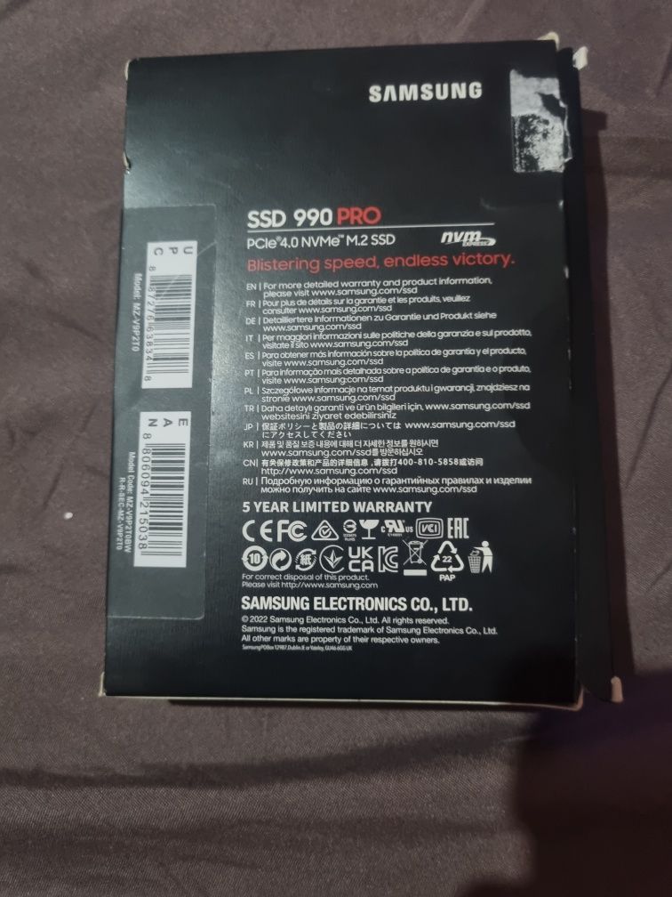 2TB SSD 990 pro Samsung Висока скорост