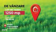 Lot de teren 1250 mp, Strada 1 Decembrie, comuna Berceni, Ilfov