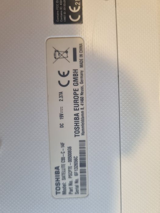 Vand laptop Toshiba Satellite Intel, 256 SSD, 8GB ram