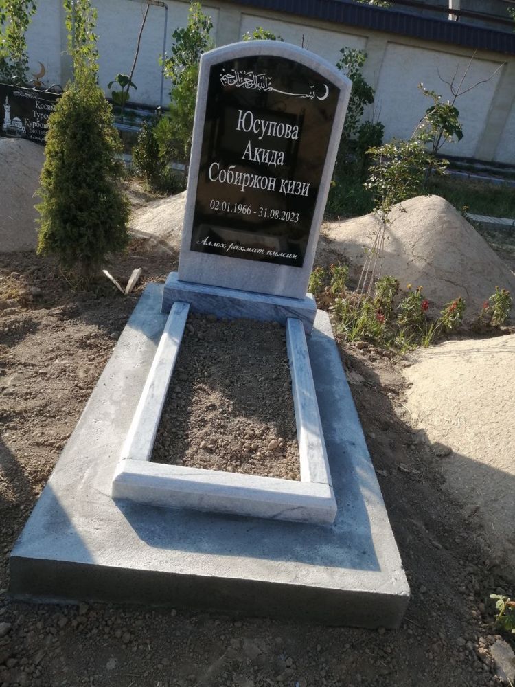 Qabir tosh yasash xizmati  barcha turdagi tablichka