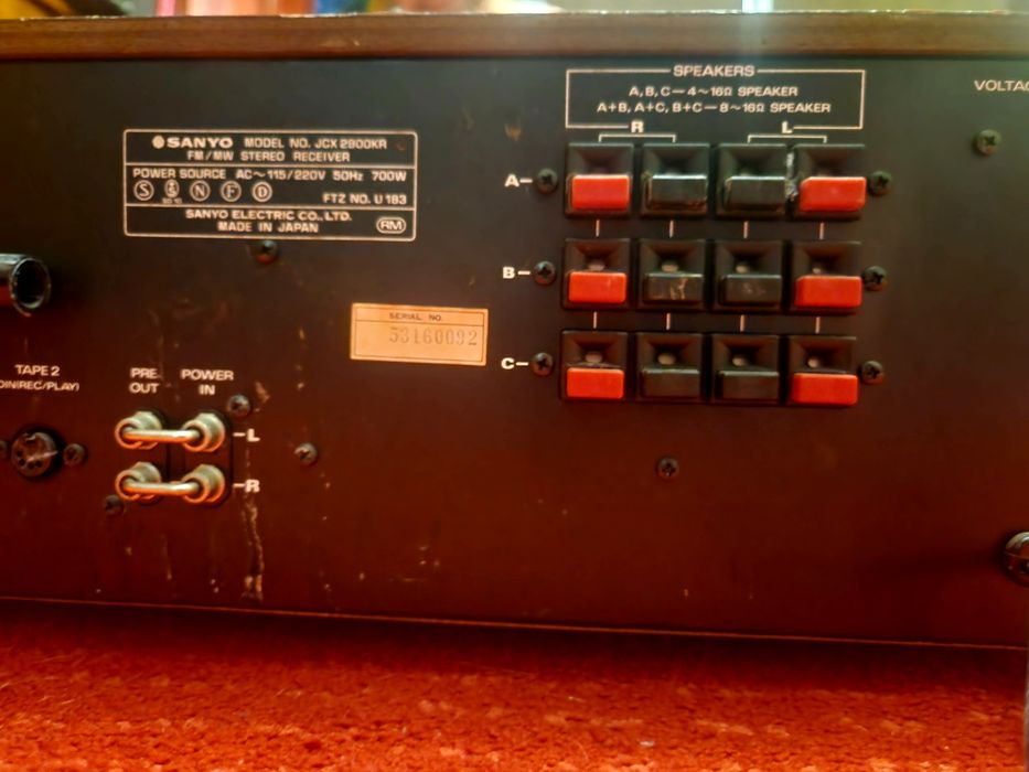 Amplituner/ amplificator Sanyo jcx 2900 kr