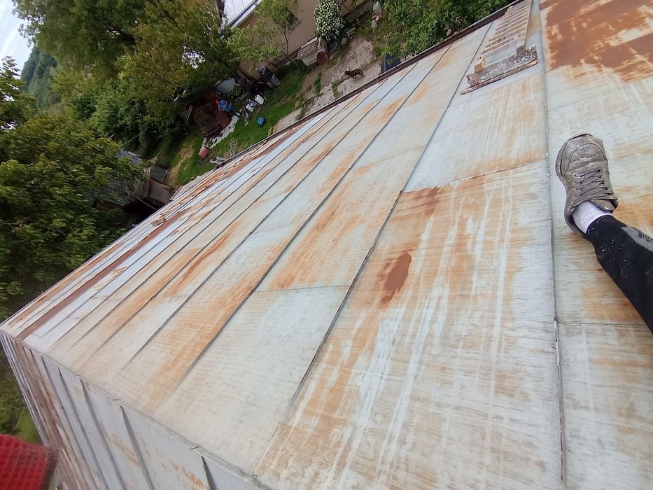 Vopsim tablă pe case garduri etc