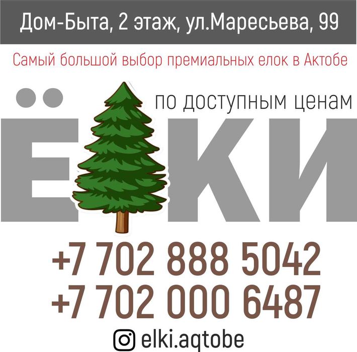 Елки Новые Дом быта 2 этаж все в наличии от 15000