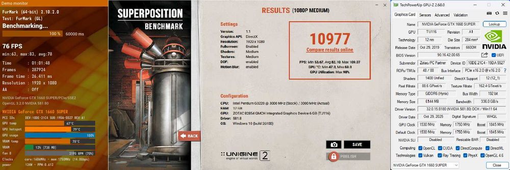 ZOTAC Gaming GeForce GTX 1660 Super Twin Fan 6GB