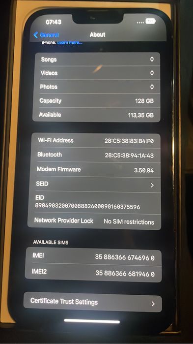 13-PRO MAX Siera Blue stare buna